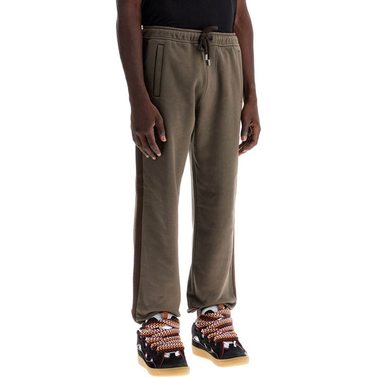 Lanvin pure cotton jersey joggers with stripes Trousers Lanvin