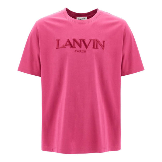 Lanvin t-shirt with embroidered logo design Topwear Lanvin