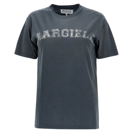 Maison Margiela logo t-shirt in cotton jersey Topwear Maison Margiela