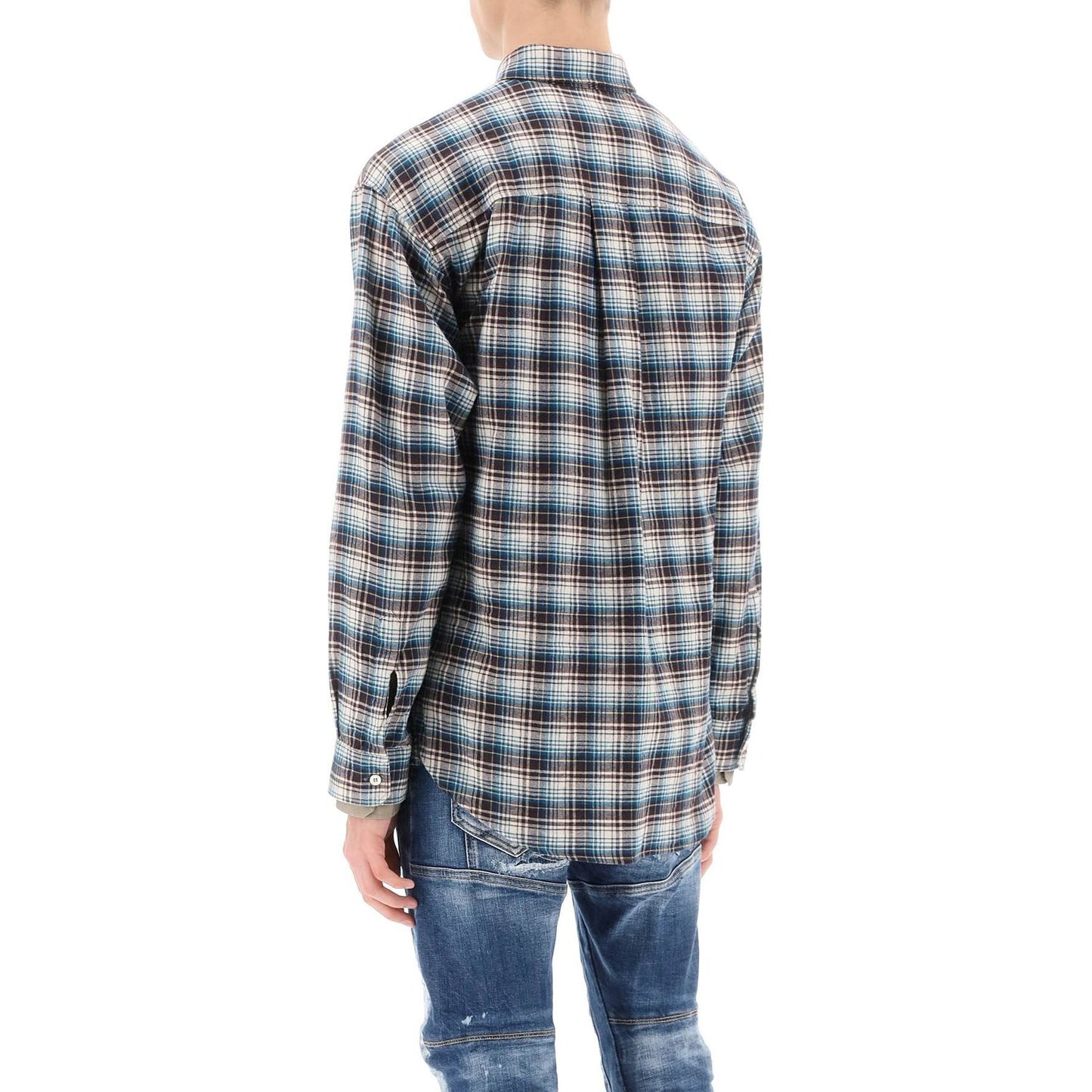 Dsquared2 check shirt with layered sleeves Shirts Dsquared2