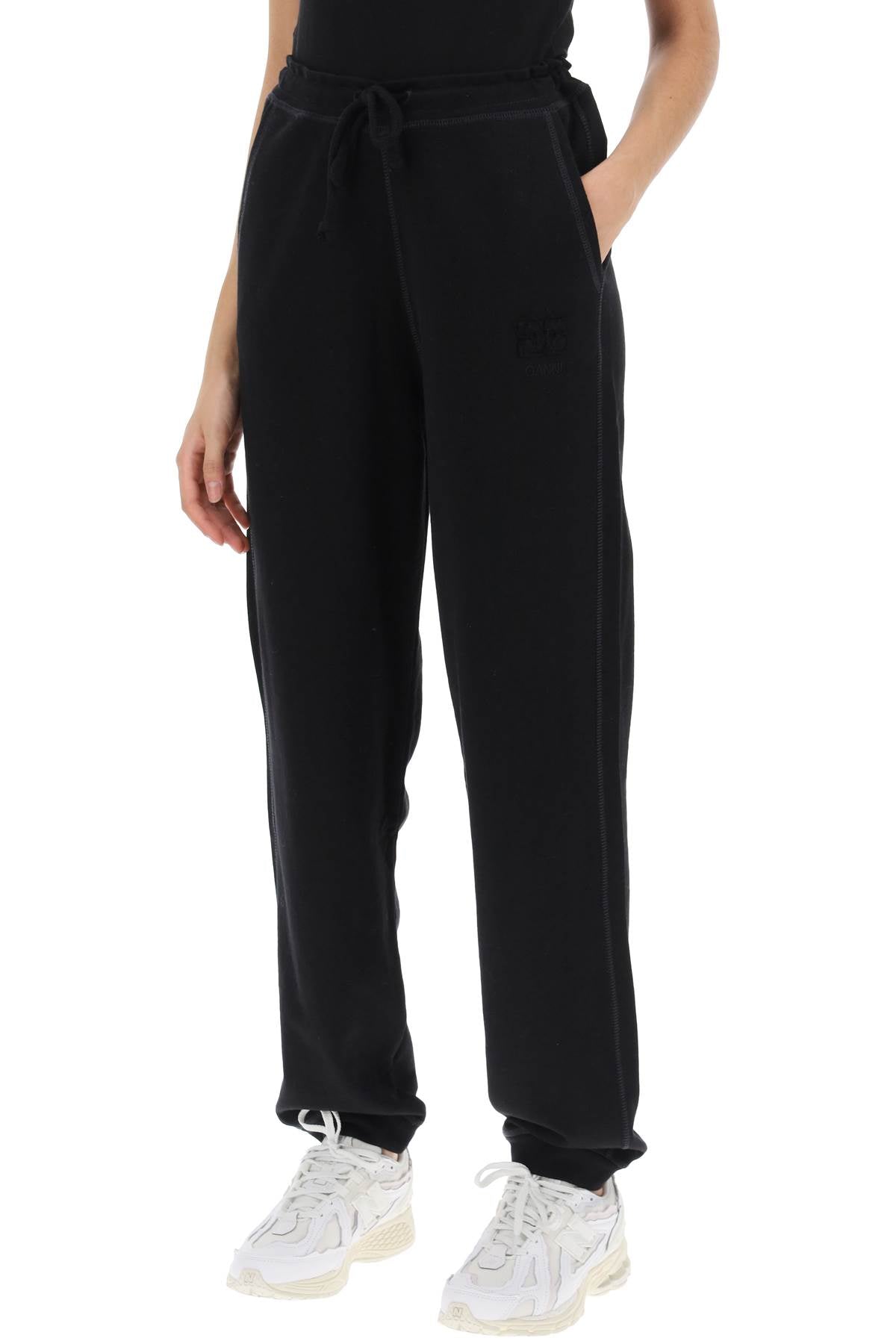 Ganni joggers in cotton french terry Trousers Ganni