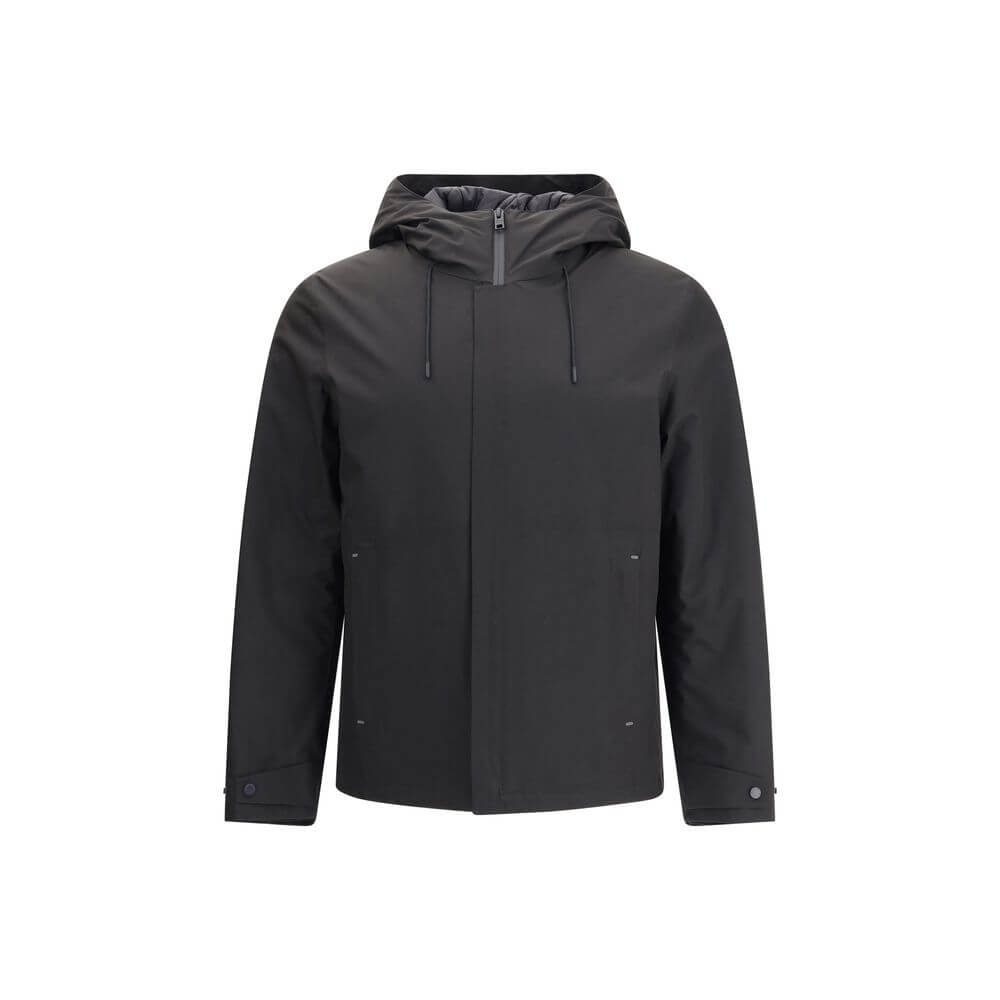 Woolrich Black Polyester Shell Jacket