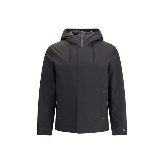 Woolrich Black Polyester Shell Jacket 1728,72470364320,Black,Clothing,Jackets & Coats - Clothing,Men,New with tags,Shell Jackets - Jackets & Coats - Clothing,Woolrich,XXL