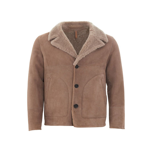Herno | Brown Sheepskin Jacket | McRichard Designer Brands