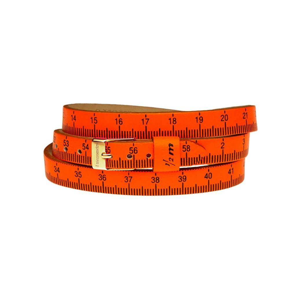 Il MEZZOMETRO Mod. FLUO - Bracciale in pelle/leather bracelet Bracelet IL MEZZOMETRO