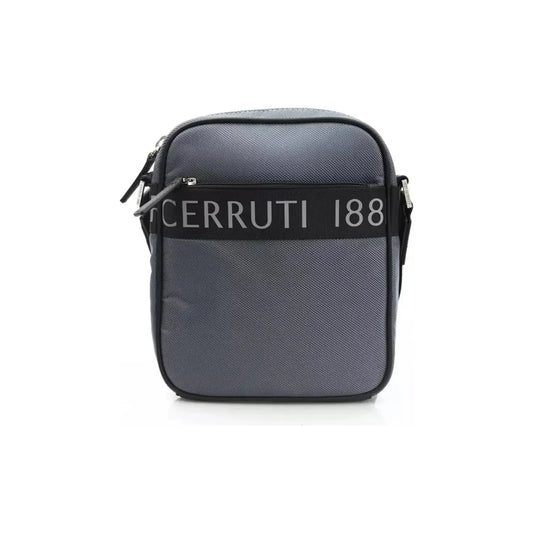 Cerruti 1881 | Gray Nylon Messenger Bag  | McRichard Designer Brands