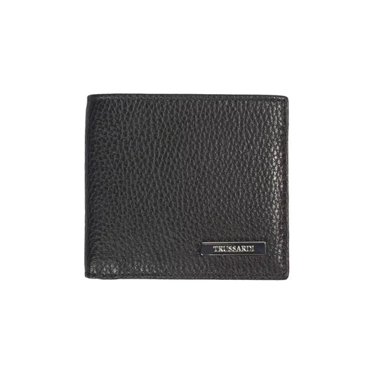 Trussardi | Black Leather Wallet | McRichard Designer Brands